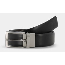 Timberland Tımberland 35mm Reversible Squared Tip Belt Tb0a1dfp0011-black Siyah