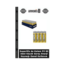 Superlife Aa Kalem Pil 60 Adet Küçük Gereç Enerji Kaynağı Genel Kullanım