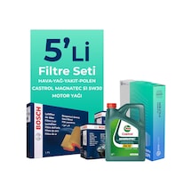 Fiat Punto 1.3 Dizel Filtre Bakım Seti Cast Rol Motor Yağlı Euro 4 2012-2017 5 Li 8200BKMFLSHNGFL14212