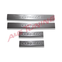 Ttoyota Corolla Krom Kapı Eşiği Takımı 2007-2010 Paslanmaz Çelik
