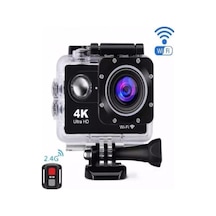 Kask Kamerası 170 Derece 16 Mp 4k Ultra Hd Wifi Aksiyon Kamerası Kumandalı Kamera
