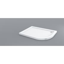 Shower 80X110 Oval Asimetrik Flat Duş Teknesi