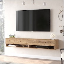 Aven Tv Ünitesi Tv Sehpası Kapaklı Raflı 180cm Çam Ave9-a Atlantik Çam