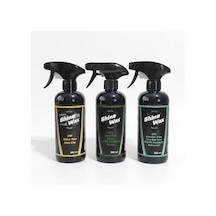 Shine Wax Hızlı Cila & Lastik Parlatıcı Sprey & Dış Trim Yenileyici 500 Ml 3'lü Set