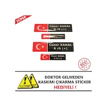 Kişiye Özel Kan Grubu Damla Sticker Etiket Seti 4 Parça