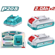 Total P20s 2li 2.0 Ah Tfblı2001 Akü Ve Şarj Aleti Seti Tfbcpk2212e