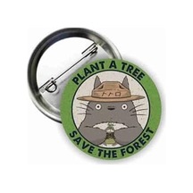Totoro Anime Buton Rozet, Tyb1g28v6vpd9mrc80 Açık Kahverengi