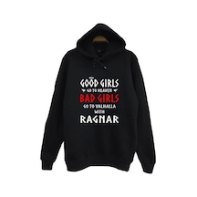 Vikings Baskılı Kapüşonlu Sweatshirt