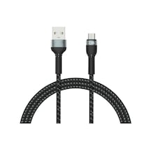 Forzacase FC311 Micro USB  2.4A 1 M Örgülü Şarj Ve Data Kablosu