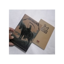 Owl Bag Özel Tasarım Vıntage Görünümlü Desenli Metallica Horse Rider Defter Çok Renklı