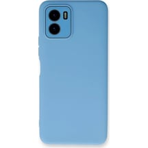 Newface Vivo Y15s Kılıf Lansman Glass Kapak - Mavi