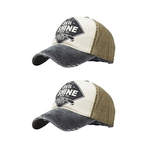 Tezzgelsin Unisex Eskitme Jewel Shine Ayarlanabilir Beyzbol Kep Şapka Baseball Şapka 2'li Set Siyah Siyah