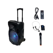 Electromaster Es-3030 12'' Portatif Taşınabilir Ses Sistemi 150watt 1el Telsiz+1yaka Telsiz