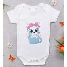 Bitmeyenkartus Bk Kids Isimli Bebek Body Zıbın - Model 5 Beyaz