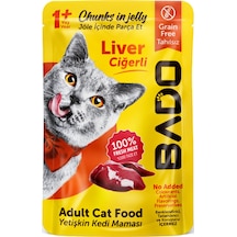 Bado Yetişkin Yaş Kedi Maması Ciğerli 85gr