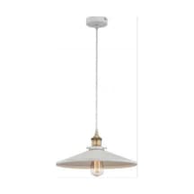 Mylights Retro Rustik Mat Beyaz Metal Sarkıt Avize 40 Cm