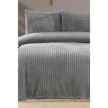 Amila Çift Kişilik 220x240 Cm Yatak Örtüsü Gri Gri