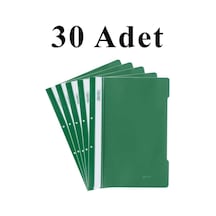 A4 Yeşil Telli Dosya 1 Paket 30 Adet