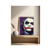 Joker Doğal Ahşap Çerçeveli Tek Parça Dekoratif Tablo Çok Renkli - 820355371 Çok Renkli