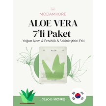 Modamkore 7'li Paket Aloe Vera Kore Yüz Maskesi Yoğun Nem Sakinleştirici