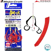 Major Craft Rb Sw Curly Tai Rubber İğneli Yedek Kuyruk 02 Red Gold 2 Adet