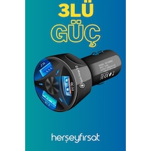 Herşey Fırsat 3Lü Usb Şarj Cihazı