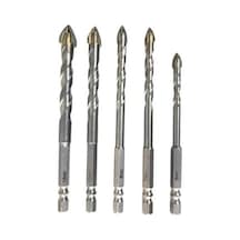 Çok Amaçlı Cam Ve Seramik Matkap Ucu Seti, 5 Parça, 6-7-8-10-12 Mm