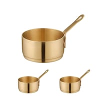 3 Adet 304 Çelik 60 Ml Mini Sosluk Kahvaltılık Ketçap Mayonez Sos Kabı 632sr-3 Çok Renkli