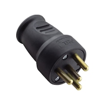 Kauçuk 3x25 Amper Trifaze Erkek Fiş - 380 Volt - Or2201