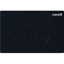 Creavit Terra Mat Siyah Boyalı Kumanda Paneli GP9002.01 Mat Siyah