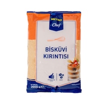 Metro Chef Bisküvi Kırıntı 2 Kg - Pastacılık İçin İdeal, Kullanıma Hazır Tarı