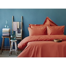 İssimo Ranforce Simply Fitted Çarşaf 100 200 Cm Kiremit - Kiremit