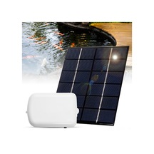 Aubyhe Güneş Enerjili Akvaryum Haşere Pompası 2w 6v 1.6l/dk Ip67 Su Geçirmez 40-50db Gürültü Taşınabilir Batarya İçeren Beyaz