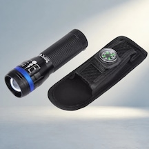 Süper Zoomlu Led El Feneri Kamp Ve Seyahat İçin Açık Ahşap