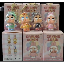 Crying Again Cry Baby Blind Box Dupe Çanta Charmı Aksesuar Anahtarlık 16 Cm Çok Renkli
