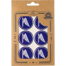 HONDA Koruma Takozu Damla Etiket Sticker Ø39 mm MAVİ