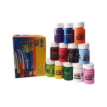 Akrilik Boya 12 Renk 30 ML 1 Paket Akrilik Boya Seti 12'li Ahşap Tuval Taş Ağaç Boyamalar İçin İdea Boyama Seti