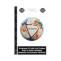 Premium Ft-150-110 Futbol Topu 3 Astar Arkadaş Hediyesi Antrenman Aktivite Çok Renkli