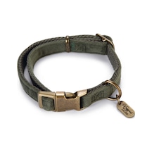 Hnrlıshp Beeztees Dbl Köpek Tasması, Kadife, Nefti, 26-40cm, 15mm Çok Renkli