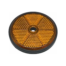 Yuvarlak Reflektör Delikli Sarı Çerçeveli 60 Mm