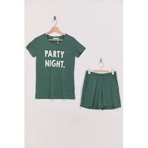 Arnetta Party Night Yeşil Kadın Şort Takım