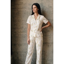 Norcia Sports V Yaka Düğmeli Casual Çok Renkli Pijama Takımı Çok Renkli - 929322530 Çok Renkli - 929322530 Çok Renkli