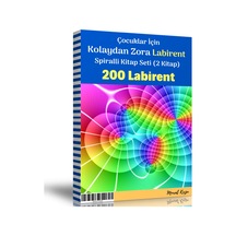 Çocuklar için Kolaydan Zora Spiralli Labirent Kitap Seti 2 Kitap