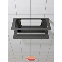 Metal Banyo Şampuanlık Siyah