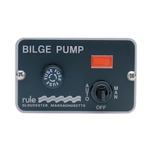 Rule 3 Konumlu Işıklı Sintine Anahtarı 20 Amper 12v