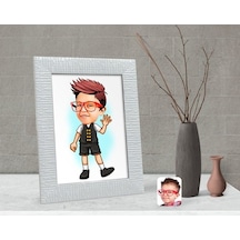 Kişiye Özel Erkek Çocuk Karikatürlü Dekoratif Çerçeve-2