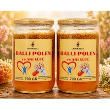 Ballı Polen Ve Arı Sütü 2 700gr %100 Doğal Arı Ürünleri Karışımı Energy Booster, , Royal Jelly & Bee Pollen Mix