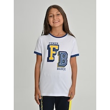 Fenerium Çocuk Kolej Fb Tshırt Beyaz