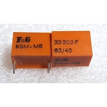 10Adt F&G 33200Pf 63V 1% Kapasitör Ses 32Nf 33Nf