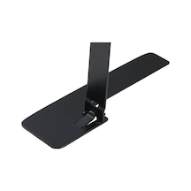 Mufunye Tam Metal Cep Telefonu Tutucu: Ultra İnce, Gizli Arka Yapışkan, Çevirilebilir, Masüstü Folding Stand - Siyah Lakalı